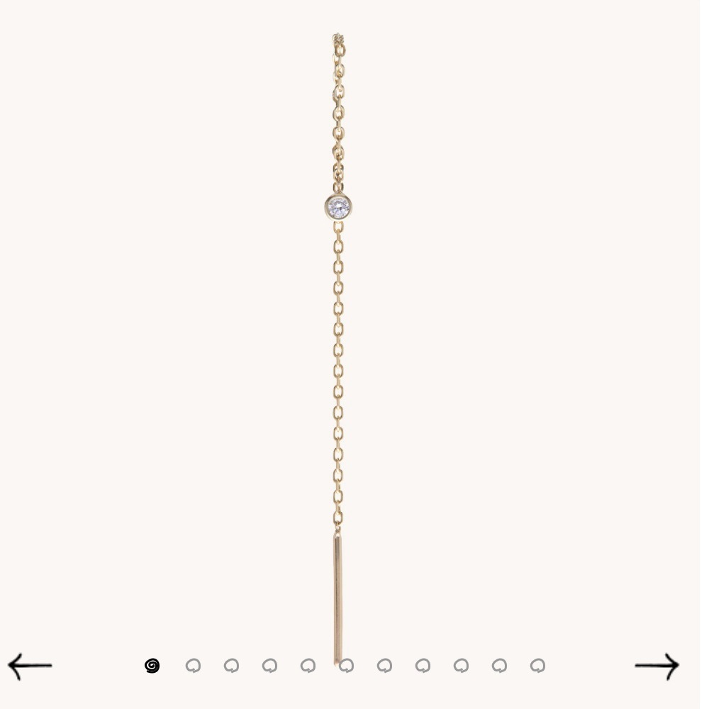 Catbird Diamond Greco Lariat Earring